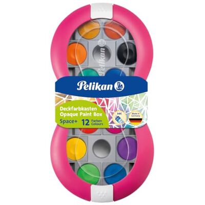 Pelikan Krabička s krycími barvami Space, 12 barev + 1 tuba krycí bílá, purpurová Pelikan Krabička s krycími barvami Space, 12 barev + 1 tuba krycí bílá, purpurová