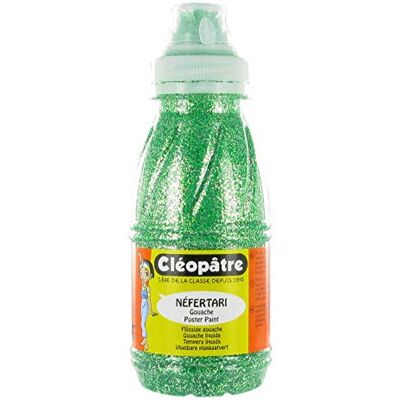 Cléopâtre PP250-16 Glitter-Farbe Grün 250 mL Cléopâtre PP250-16 Glitter-Farbe Grün 250 mL