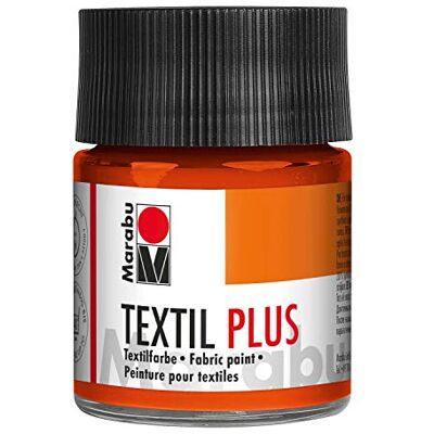 Marabu 17150005023 – Textil Plus červenooranžová 50 ml, plně krycí barva na látky na tmavé látky, vhodná pro malování na látky a tisk látky, po fixaci lze prát do 40 °C Marabu 17150005023 – Textil Plus červenooranžová 50 ml, plně krycí barva na látky na tmavé látky, vhodná pro malování na látky a tisk látky, po fixaci lze prát do 40 °C