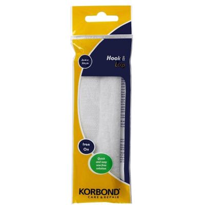 KORBOND 2 x 50 cm Aufhänger & Schlinge, aufbügelbar, Weiß KORBOND 2 x 50 cm Aufhänger & Schlinge, aufbügelbar, Weiß