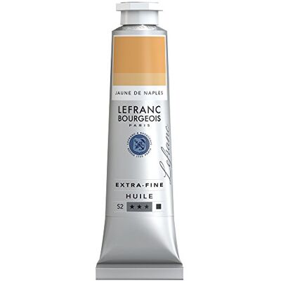Lefranc Bourgeois 405115 extra jemná olejová barva v umělecké kvalitě z vysoce kvalitních pigmentů, živé barvy, vysoká světlostálost, 40 ml tuba – napolově žlutá Lefranc Bourgeois 405115 extra jemná olejová barva v umělecké kvalitě z vysoce kvalitních pigmentů, živé barvy, vysoká světlostálost, 40 ml tuba – napolově žlutá