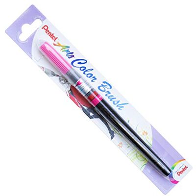 Pentel XGFL-109X Colour Brush, jedinečný štětec naplněný akvarelovým inkoustem, růžová, 1 kus, 17,5 x 1,3 x 1,3 cm Pentel XGFL-109X Colour Brush, jedinečný štětec naplněný akvarelovým inkoustem, růžová, 1 kus, 17,5 x 1,3 x 1,3 cm