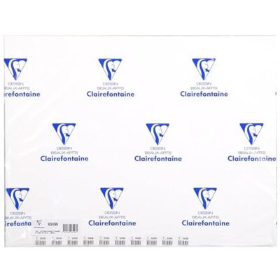 Clairefontaine 93496C balení s 10 archy akrylového malířského papíru, 50 x 65 cm, 360 g, zrnitý, ideální pro akrylové malby a mokré techniky, bílé, 1 balení Clairefontaine 93496C balení s 10 archy akrylového malířského papíru, 50 x 65 cm, 360 g, zrnitý, ideální pro akrylové malby a mokré techniky, bílé, 1 balení
