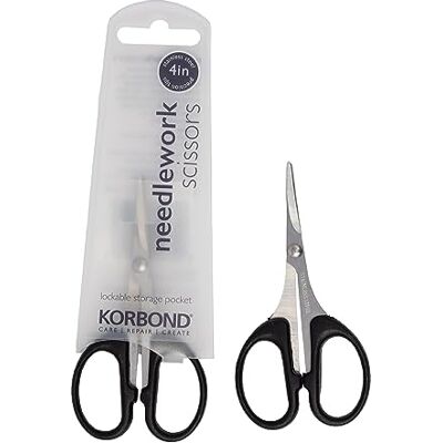 KORBOND Ruční pracovní nůžky 10 cm, stříbrné KORBOND Ruční pracovní nůžky 10 cm, stříbrné