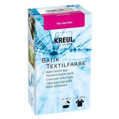 KREUL 98537 Batiková textilní barva The real Pink, 70 g, barevný prášek pro batikování a barvení textilií KREUL 98537 Batiková textilní barva The real Pink, 70 g, barevný prášek pro batikování a barvení textilií