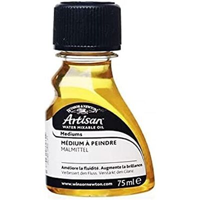 Winsor & Newton 2621725 Artisan olej – malířský prostředek pro vodou mísitelné olejové barvy – prostředek na olejovou malbu, láhev 75 ml Winsor & Newton 2621725 Artisan olej – malířský prostředek pro vodou mísitelné olejové barvy – prostředek na olejovou malbu, láhev 75 ml