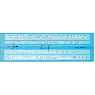 Staedtler Mars 572 FL šablona na psaní – 3,5 a 5 mm výška Staedtler Mars 572 FL šablona na psaní – 3,5 a 5 mm výška