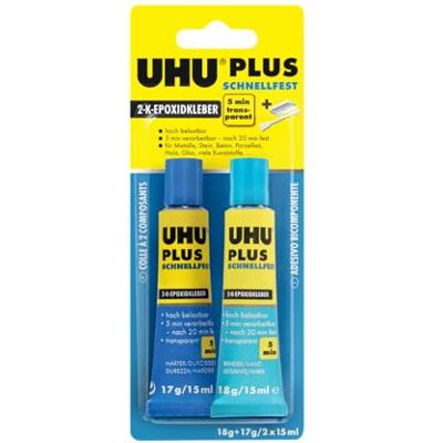 UHU PLUS rychle odolný tuba pojivo + tuba tvrdidlo 35 g UHU PLUS rychle odolný tuba pojivo + tuba tvrdidlo 35 g