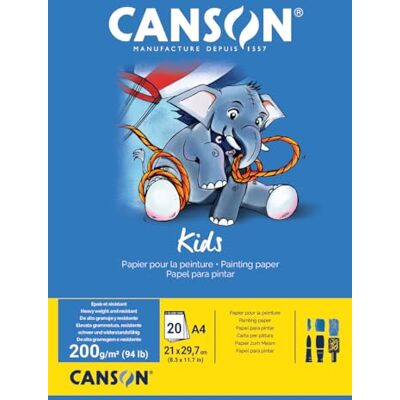 Canson 400015588 Hobby, malířský papír, A4, bílý Canson 400015588 Hobby, malířský papír, A4, bílý
