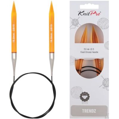 KnitPro KP51141 kruhové pletací jehlice, dřevo, vícebarevné, 120 cm x 10 mm KnitPro KP51141 kruhové pletací jehlice, dřevo, vícebarevné, 120 cm x 10 mm