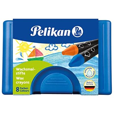 Pelikan Pastelky, kulaté, roztíratelné vodou, 8 kusů v pouzdře Pelikan Pastelky, kulaté, roztíratelné vodou, 8 kusů v pouzdře