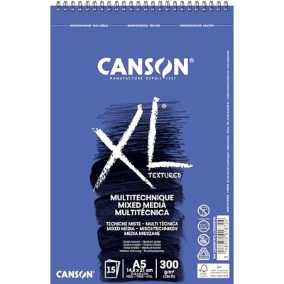 Canson XL Mix-Media Block, DIN A5, 15 listů, 300 g/m² Canson XL Mix-Media Block, DIN A5, 15 listů, 300 g/m²