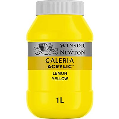 Winsor & Newton 2154346 Galeria akrylová barva, vysoká pigmentace, stálá na světle, konzistence, 1000 ml květináč citrónově žlutá Winsor & Newton 2154346 Galeria akrylová barva, vysoká pigmentace, stálá na světle, konzistence, 1000 ml květináč citrónově žlutá