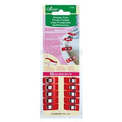 Clover MIDH14,4,10 látkové svorky obsah 10 kusů Wonder Clips, modré Clover MIDH14,4,10 látkové svorky obsah 10 kusů Wonder Clips, modré