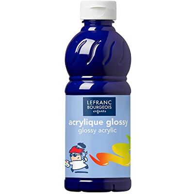 Lefranc Bourgeois Lefranc & Bourgeois 188300 Glossy Kinder akrylová tekutá barva, připravená k použití, lesklá a voděodolná, ideální na papír, lepenku, dřevo, omítku, kov a plast, 500 ml tuba, ultramarínová modrá Lefranc Bourgeois Lefranc & Bourgeois 188300 Glossy Kinder akrylová tekutá barva, připravená k použití, lesklá a voděodolná, ideální na papír, lepenku, dřevo, omítku, kov a plast, 500 ml tuba, ultramarínová modrá