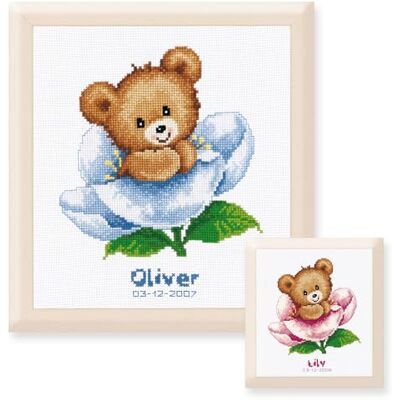 Vervaco Gezählter Kreuzstich Stickpackungen Stickset Baby Geburt Nette Bären Wanddekoration Handarbeit Set für Erwachsene Kreatives Handwerk ca. 20 x 22 cm Geburt Geschenk Hausdeko Vervaco Gezählter Kreuzstich Stickpackungen Stickset Baby Geburt Nette Bären Wanddekoration Handarbeit Set für Erwachsene Kreatives Handwerk ca. 20 x 22 cm Geburt Geschenk Hausdeko