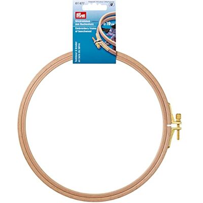 Prym přírodní barvy (0,8 x 19 cm) bukové dřevo výšivka rám s mosaznými šrouby – 1 kus, béžový Prym přírodní barvy (0,8 x 19 cm) bukové dřevo výšivka rám s mosaznými šrouby – 1 kus, béžový