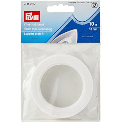 Prym Vliesová páska na švy od , 10 mm × 10 m, bílá Prym Vliesová páska na švy od , 10 mm × 10 m, bílá