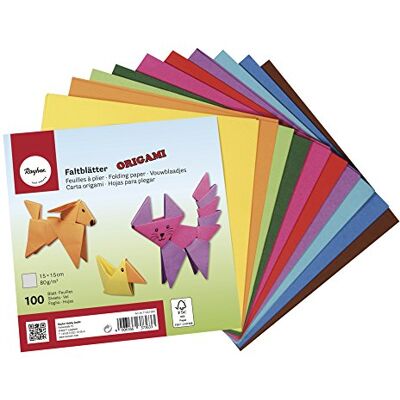 Rayher 71831000 Origami skládané listy, FSC Mix Credit, 15x15cm, 80g/m2, sáček 100 listů Rayher 71831000 Origami skládané listy, FSC Mix Credit, 15x15cm, 80g/m2, sáček 100 listů