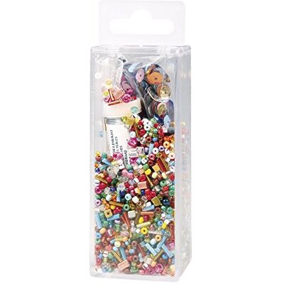 Rayher 24086000 flitry, mix skleněných perel a drát, 90 g mix a drát 50 m x 0,3 mm Rayher 24086000 flitry, mix skleněných perel a drát, 90 g mix a drát 50 m x 0,3 mm