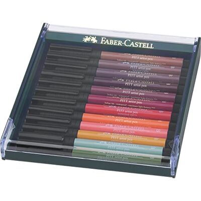 Faber-Castell Pitt 12dílná sada uměleckých per typu B Faber-Castell Pitt 12dílná sada uměleckých per typu B