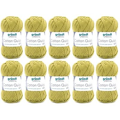 Gründl Vlna Cotton Quick uni háčkovací příze 10 klubko 50 g, Hellolive Gründl Vlna Cotton Quick uni háčkovací příze 10 klubko 50 g, Hellolive