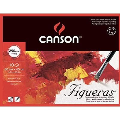 Canson 200857230 Figueras Olejomalovací papír, 50 x 65 cm, přírodní bílá Canson 200857230 Figueras Olejomalovací papír, 50 x 65 cm, přírodní bílá