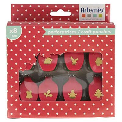 Artemio Sada 8 mini vykrajovátek Vánoce, plast, vícebarevná Artemio Sada 8 mini vykrajovátek Vánoce, plast, vícebarevná