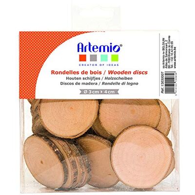 Artemio Holzscheiben, 180 g, Braun Artemio Holzscheiben, 180 g, Braun
