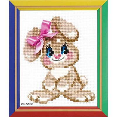 Riolis Happy Bee vyšívací sada vyšívání s křížkovým stehem zajíček, vzor počítání Riolis Happy Bee vyšívací sada vyšívání s křížkovým stehem zajíček, vzor počítání