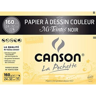 Canson 200317104 Ordnungsmappe, DIN A4, Karton, 7 Fächer Gelb Canson 200317104 Ordnungsmappe, DIN A4, Karton, 7 Fächer Gelb