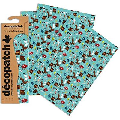 décopatch C728O 3 listy Papír č. 728 30 x 40 cm décopatch C728O 3 listy Papír č. 728 30 x 40 cm