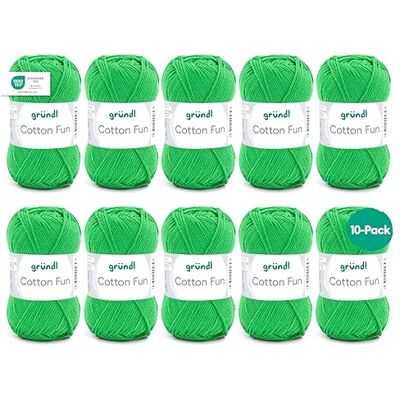 Gründl Vlna Cotton Fun Háčkovací příze pletací příze háčkovací příze snadná údržba a příjemná na kůži 100% bavlna 10 klubíček 50 g / 115 m síla jehlic 3-4 žába zelená Gründl Vlna Cotton Fun Háčkovací příze pletací příze háčkovací příze snadná údržba a příjemná na kůži 100% bavlna 10 klubíček 50 g / 115 m síla jehlic 3-4 žába zelená