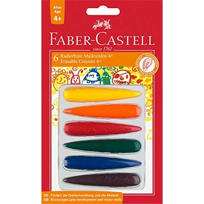 Faber-Castell Voskové pastelky prsty 6dílné od 4 let Faber-Castell Voskové pastelky prsty 6dílné od 4 let