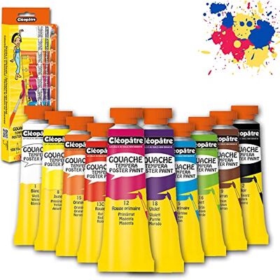 Cléopâtre Kvašové barvivo v tubách, 5 kusů v blistrovém balení 10 x 10 ml vícebarevné Cléopâtre Kvašové barvivo v tubách, 5 kusů v blistrovém balení 10 x 10 ml vícebarevné