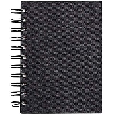 Clairefontaine 134258C – skicák / sešit na kreslení Goldline se spirálovou vazbou, DIN A6 10,5 x 14,8 cm, formát na výšku, 64 listů 140 g slonová kost, s pevnou obálkou, ideální pro Mixmedia, černá, 1 Clairefontaine 134258C – skicák / sešit na kreslení Goldline se spirálovou vazbou, DIN A6 10,5 x 14,8 cm, formát na výšku, 64 listů 140 g slonová kost, s pevnou obálkou, ideální pro Mixmedia, černá, 1