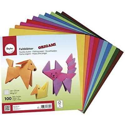 Rayher 71830000 složených listů origami, FSC Mix Credit, 20 x 20 cm, 80 g/m2, sáček 100 listů Rayher 71830000 složených listů origami, FSC Mix Credit, 20 x 20 cm, 80 g/m2, sáček 100 listů