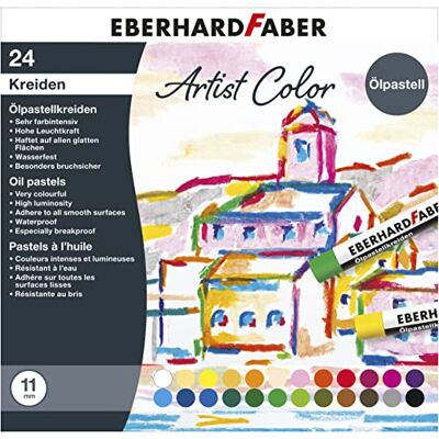 Eberhard Faber 522024 olejová pastelová křída Artist Color, 24 nerozbitných olejových kříd průměr 11 mm Eberhard Faber 522024 olejová pastelová křída Artist Color, 24 nerozbitných olejových kříd průměr 11 mm