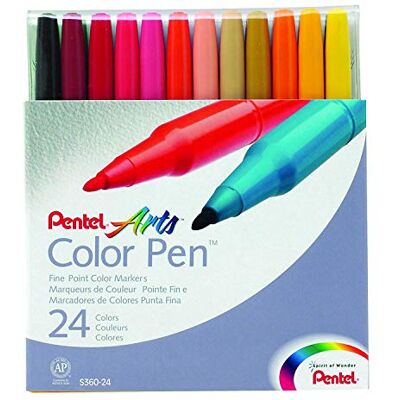 Pentel S360-24 Faserschreiber Colour Pen 24er Set sortiert Pentel S360-24 Faserschreiber Colour Pen 24er Set sortiert
