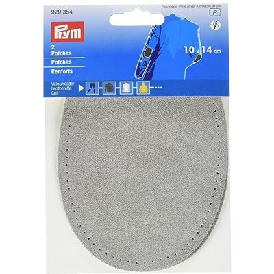 Prym 929354 Patches velurová kůže (šití) 10 x 14 cm šedá Prym 929354 Patches velurová kůže (šití) 10 x 14 cm šedá