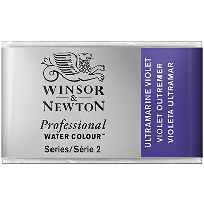 Winsor & Newton 0100672 profesionální akvarelová barva, živé vodní barvy v umělecké kvalitě, vysoká brilance barev a svítivost, stálá na světle, archivní kvalita, celá miska – ultramarínová fialová Winsor & Newton 0100672 profesionální akvarelová barva, živé vodní barvy v umělecké kvalitě, vysoká brilance barev a svítivost, stálá na světle, archivní kvalita, celá miska – ultramarínová fialová