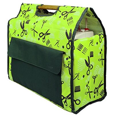 Kleiber 91887 Nähmaschinentasche, 100% Polyester, Kiwi/grau, 43 x 41 x 21 cm Kleiber 91887 Nähmaschinentasche, 100% Polyester, Kiwi/grau, 43 x 41 x 21 cm