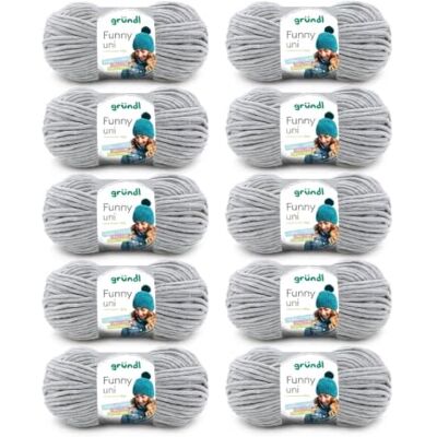 Gründl Vlna Funny uni žinylková vlna 10 klubíček 100 g, světle šedá měkká žinylková vlna na háčkování hebká a šetrná k pokožce 100 % polyester 100 g / 120 m síla jehlic 5 6 Gründl Vlna Funny uni žinylková vlna 10 klubíček 100 g, světle šedá měkká žinylková vlna na háčkování hebká a šetrná k pokožce 100 % polyester 100 g / 120 m síla jehlic 5 6
