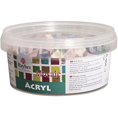 Rayher Akrylové mozaikové kameny mix, mramorované, 1 x 1 cm, čtvercové, cca 1 200 kusů, dóza 300 g, transparentní, průsvitné, pestrá směs, plastové kameny, plastová mozaika, 14790999, 1. 33 x 1. 33 x Rayher Akrylové mozaikové kameny mix, mramorované, 1 x 1 cm, čtvercové, cca 1 200 kusů, dóza 300 g, transparentní, průsvitné, pestrá směs, plastové kameny, plastová mozaika, 14790999, 1. 33 x 1. 33 x