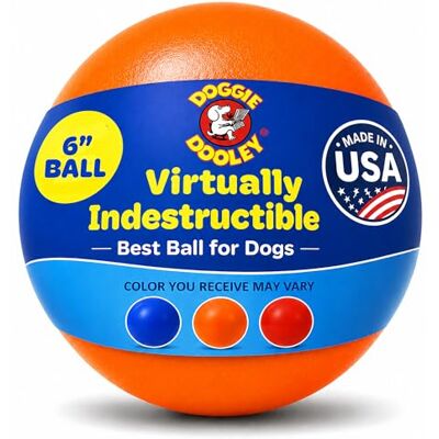 Doggie Dooley Hueter Toledo Virtually Indestructible Ball 6-inch Orange Doggie Dooley Hueter Toledo Virtually Indestructible Ball 6-inch Orange