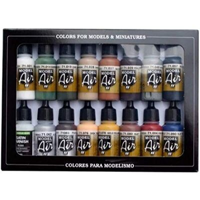 Vallejo AV model Air Set Railway barvy, 17 ml (balení 16 ks) Vallejo AV model Air Set Railway barvy, 17 ml (balení 16 ks)