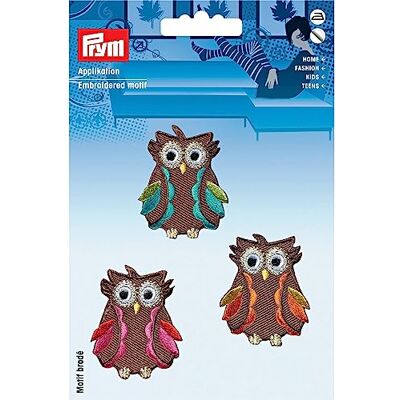 Prym 924219 Applikation Exklusiv selbstkl./aufb. Eulen Prym 924219 Applikation Exklusiv selbstkl./aufb. Eulen
