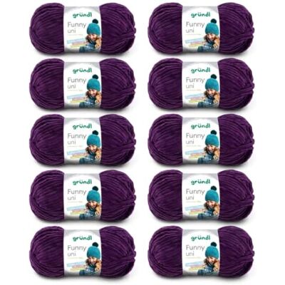 Gründl Vlna Funny uni žinylková vlna 10 klubíček 100 g, lilek měkká žinylková vlna na háčkování hebká a šetrná k pokožce 100 % polyester 100 g / 120 m síla jehlic 5 6 Gründl Vlna Funny uni žinylková vlna 10 klubíček 100 g, lilek měkká žinylková vlna na háčkování hebká a šetrná k pokožce 100 % polyester 100 g / 120 m síla jehlic 5 6