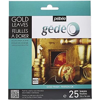 PEBEO Gedeo 766542 Gédéo zlaté listy, 25 kusů, pozlacené listy, zlaté, 14 x 14 cm PEBEO Gedeo 766542 Gédéo zlaté listy, 25 kusů, pozlacené listy, zlaté, 14 x 14 cm