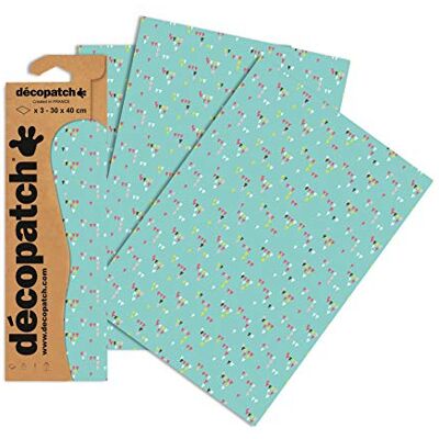 décopatch C714O 3 listy Papír č. 714 30 x 40 cm décopatch C714O 3 listy Papír č. 714 30 x 40 cm